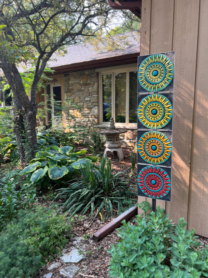 PERUVIAN SUNS - OUTDOOR GARDEN MOSAIC