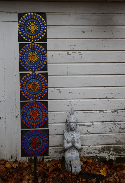 OBSIDIAN DUSK - OUTDOOR GARDEN MOSAIC